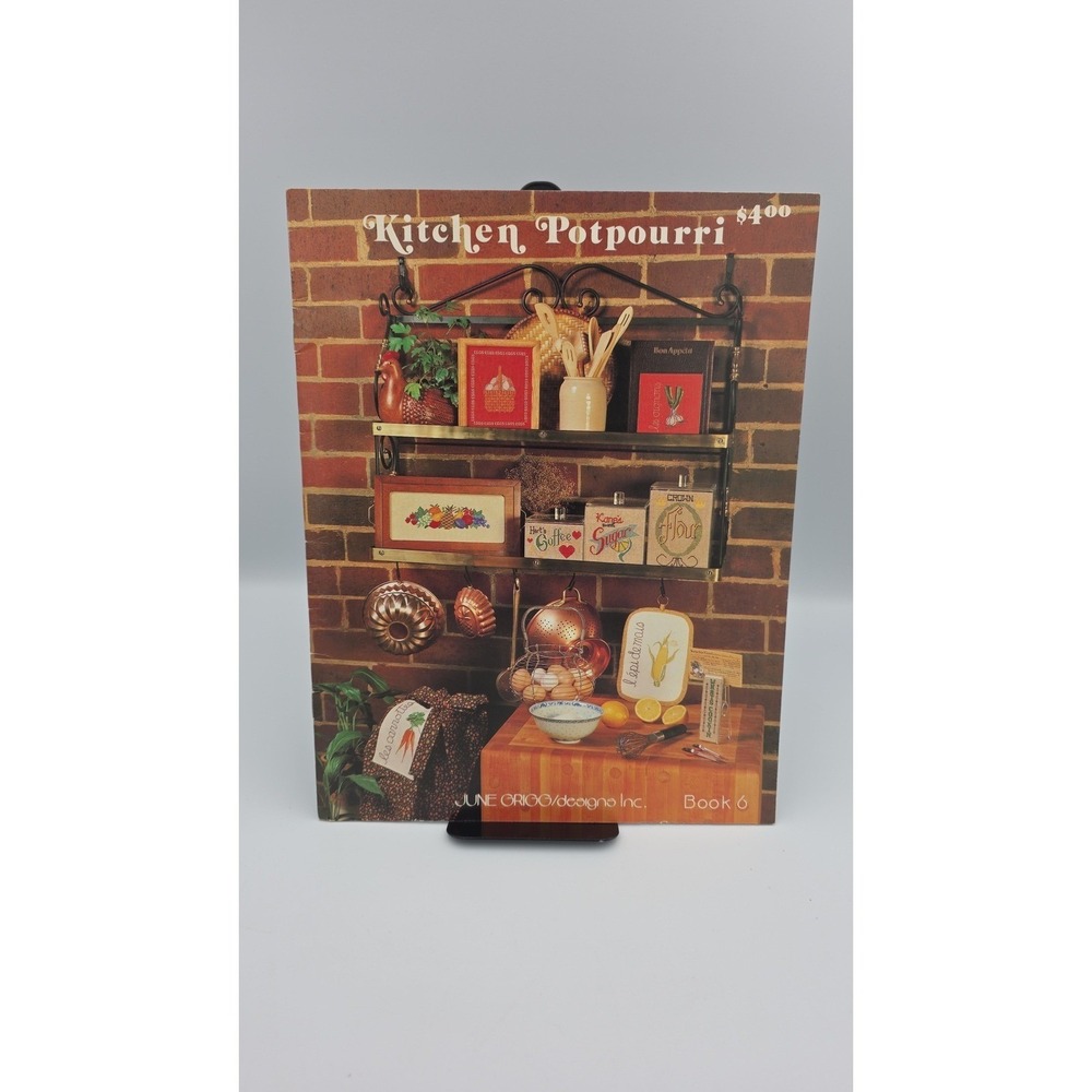 Kitchen Potpourri Book 6, 1980, Cross Stitch Pattern Booklet